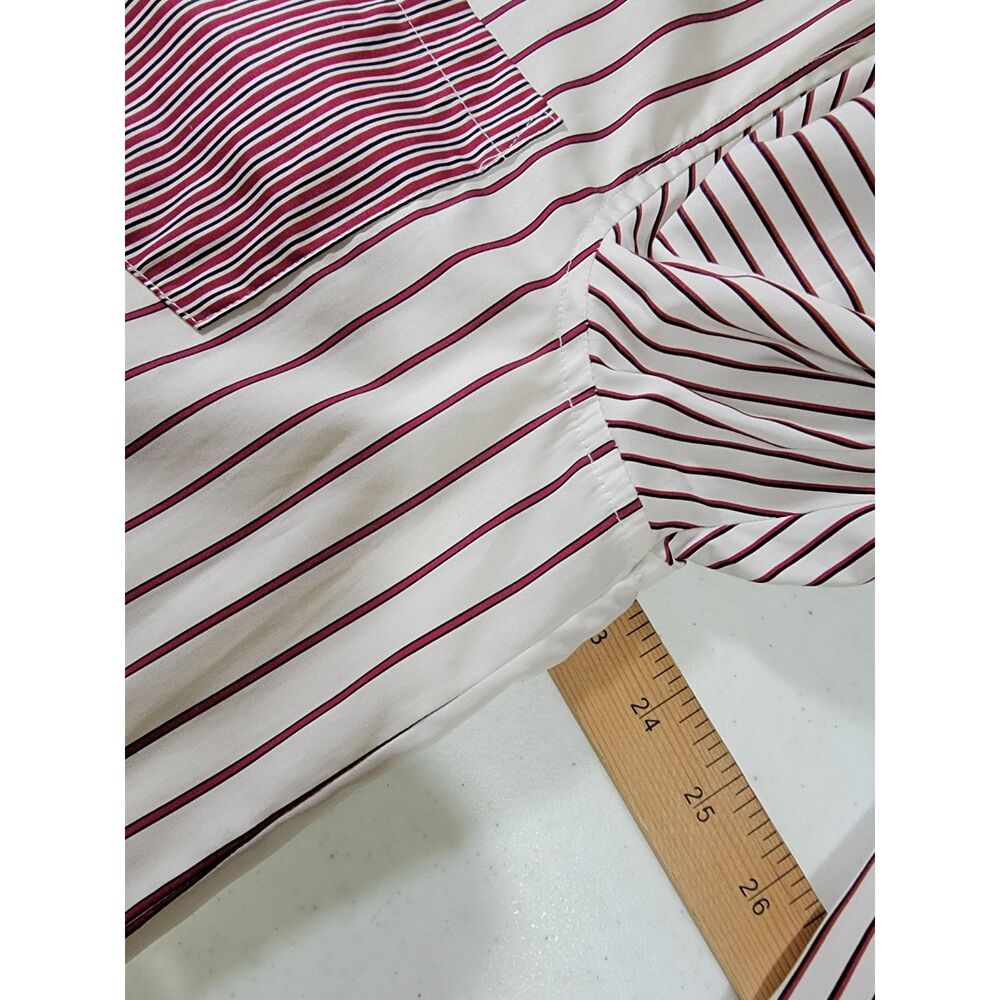 Lauren Ralph Lauren Men's Red & White Extra Long Striped Shirt - XL - Picture 6 of 9
